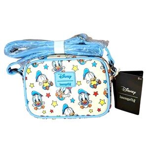 🌟🌼NWT Loungefly Disney Baby Donald Duck With Stars Small Crossbody Bag